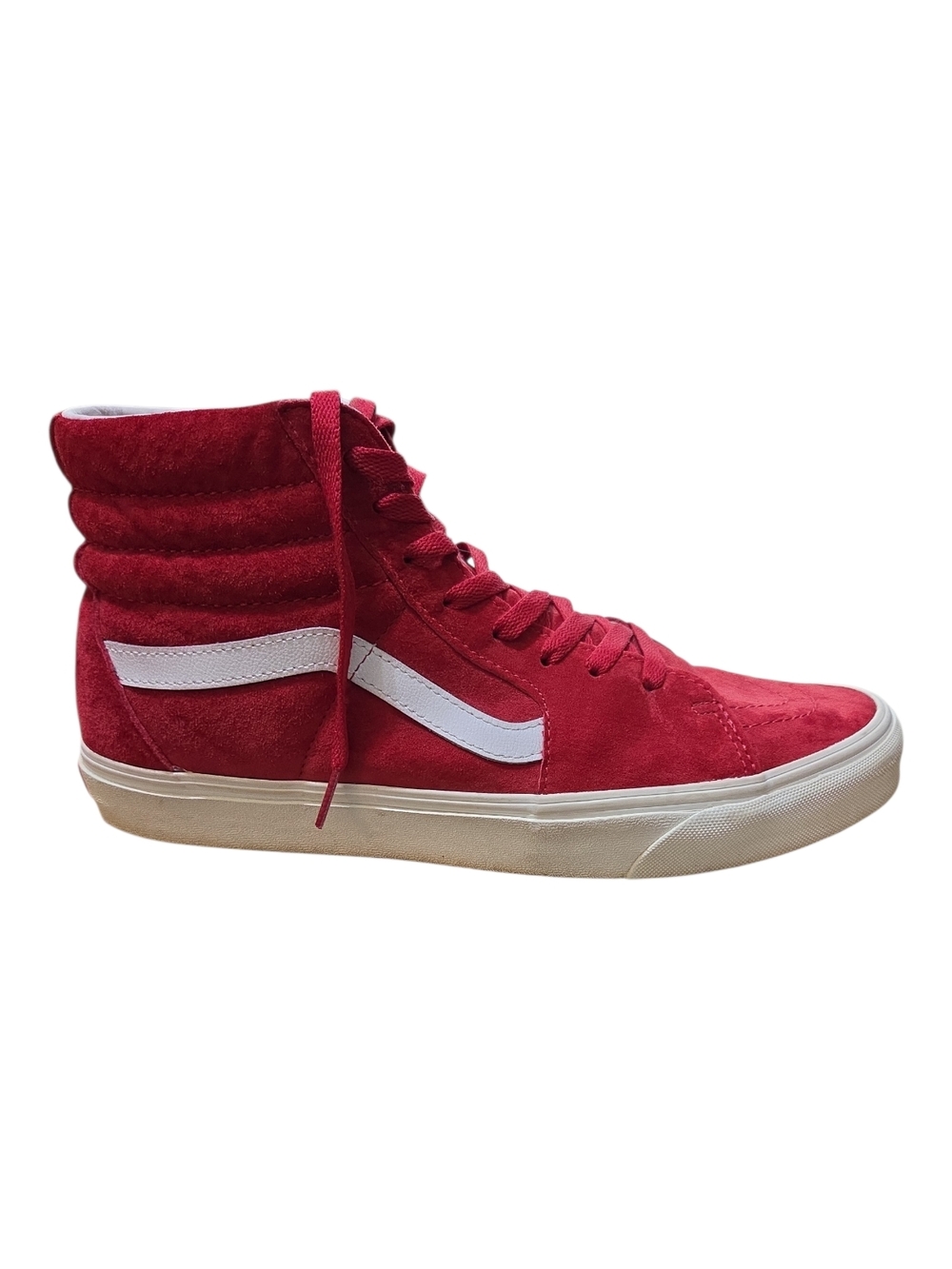 Vans Sk8-Hi High-Top Suede Sneaker - Red